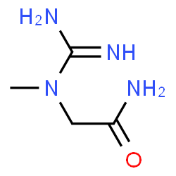 ChemSpider 2D Image | N~2~-Carbamimidoyl-N~2~-methylglycinamide | C4H10N4O
