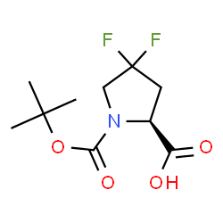 ChemSpider 2D Image | N-BOC-4,4-difluoro-L-proline | C10H15F2NO4