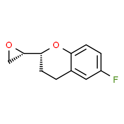 ChemSpider 2D Image | (2R)-6-Fluoro-2-[(2S)-2-oxiranyl]chromane | C11H11FO2