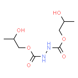 ChemSpider 2D Image | Bis(2-hydroxypropyl) 1,2-hydrazinedicarboxylate | C8H16N2O6