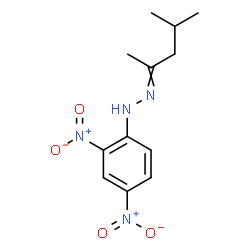 ChemSpider 2D Image | 1-(2,4-Dinitrophenyl)-2-(4-methyl-2-pentanylidene)hydrazine | C12H16N4O4