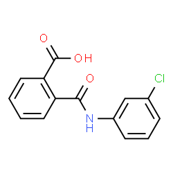 ChemSpider 2D Image | N-(3-CHLOROPHENYL)PHTHALAMIC ACID | C14H10ClNO3