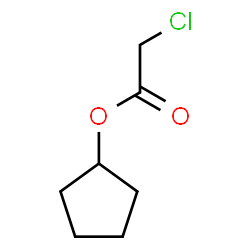 ChemSpider 2D Image | Cyclopentyl chloroacetate | C7H11ClO2