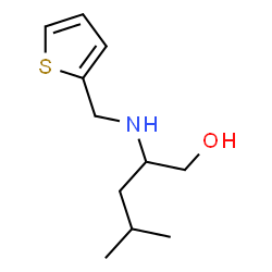ChemSpider 2D Image | 4-Methyl-2-[(2-thienylmethyl)amino]-1-pentanol | C11H19NOS