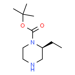 ChemSpider 2D Image | (S)-1-Boc-2-ethyl-piperazine | C11H22N2O2