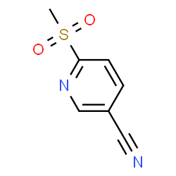 ChemSpider 2D Image | 6-(Methylsulfonyl)nicotinonitrile | C7H6N2O2S