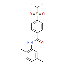 ChemSpider 2D Image | 4-[(Difluoromethyl)sulfonyl]-N-(2,5-dimethylphenyl)benzamide | C16H15F2NO3S