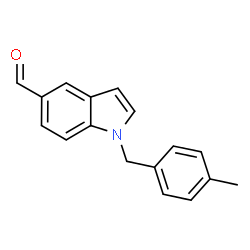 ChemSpider 2D Image | 1-(4-Methylbenzyl)-1H-indole-5-carbaldehyde | C17H15NO