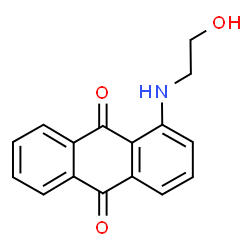 ChemSpider 2D Image | 1-((2-Hydroxyethyl)amino)anthraquinone | C16H13NO3