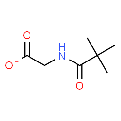 ChemSpider 2D Image | [(2,2-Dimethylpropanoyl)amino]acetate | C7H12NO3