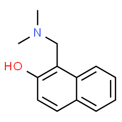 ChemSpider 2D Image | 1-Dimethylaminomethyl-2-naphthol | C13H15NO