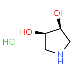 ChemSpider 2D Image | cis-3,4-Dihydroxypyrrolidine hydrochloride | C4H10ClNO2