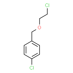 ChemSpider 2D Image | 1-Chloro-4-[(2-chloroethoxy)methyl]benzene | C9H10Cl2O