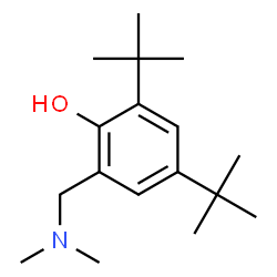 ChemSpider 2D Image | 2,4-di-tert-butyl-6-[(dimethylamino)methyl]phenol | C17H29NO