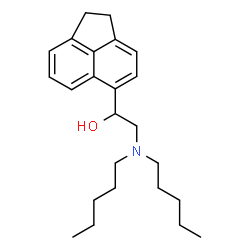 ChemSpider 2D Image | 1-(1,2-Dihydro-5-acenaphthylenyl)-2-(dipentylamino)ethanol | C24H35NO