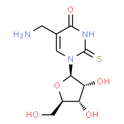 ChemSpider 2D Image | 5-aminomethyl-2-thiouridine | C10H15N3O5S