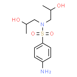 ChemSpider 2D Image | 4-Amino-N,N-bis(2-hydroxypropyl)benzenesulfonamide | C12H20N2O4S