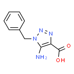 ChemSpider 2D Image | 5-amino-1-benzyl-1,2,3-triazole-4-carboxylic acid | C10H10N4O2