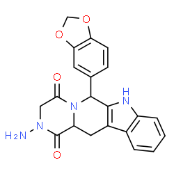 ChemSpider 2D Image | Aminotadalafil | C21H18N4O4