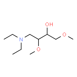 ChemSpider 2D Image | 4-(Diethylamino)-1,3-dimethoxy-2-butanol | C10H23NO3