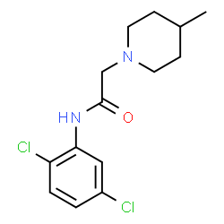 ChemSpider 2D Image | N-(2,5-Dichlorophenyl)-2-(4-methyl-1-piperidinyl)acetamide | C14H18Cl2N2O