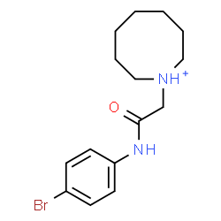 ChemSpider 2D Image | 1-{2-[(4-Bromophenyl)amino]-2-oxoethyl}azocanium | C15H22BrN2O