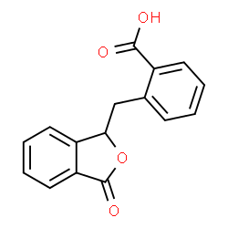 ChemSpider 2D Image | 2-[(3-Oxo-1,3-dihydro-2-benzofuran-1-yl)methyl]benzoic acid | C16H12O4