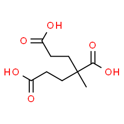ChemSpider 2D Image | 3-Methyl-1,3,5-pentanetricarboxylic acid | C9H14O6