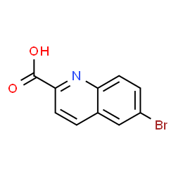 ChemSpider 2D Image | 6-Bromo-2-quinolinecarboxylic acid | C10H6BrNO2