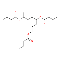 ChemSpider 2D Image | 1,4,7-Octanetriyl tributanoate | C20H36O6