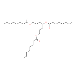 ChemSpider 2D Image | 1,4,7-Heptanetriyl trioctanoate | C31H58O6