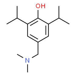 ChemSpider 2D Image | 2,6-Diisopropyl-4-((dimethylamino)methyl)phenol | C15H25NO