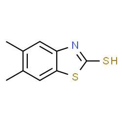 ChemSpider 2D Image | 5,6-Dimethylbenzo[d]thiazole-2-thiol | C9H9NS2