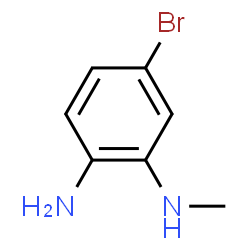 ChemSpider 2D Image | 5-Bromo-N1-methylbenzene-1,2-diamine | C7H9BrN2