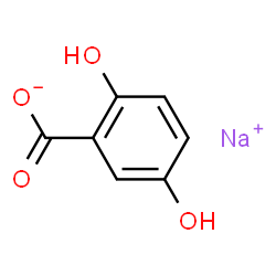 ChemSpider 2D Image | Sodium gentisate | C7H5NaO4