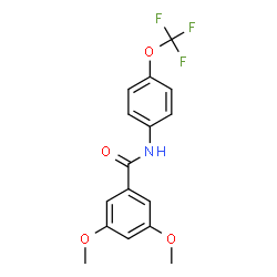 ChemSpider 2D Image | 3,5-Dimethoxy-N-[4-(trifluoromethoxy)phenyl]benzamide | C16H14F3NO4
