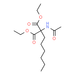 ChemSpider 2D Image | Diethyl acetamido(hexyl)malonate | C15H27NO5