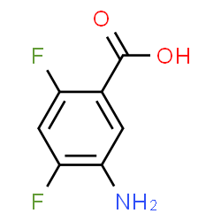 ChemSpider 2D Image | 5-Amino-2,4-difluorobenzoic acid | C7H5F2NO2