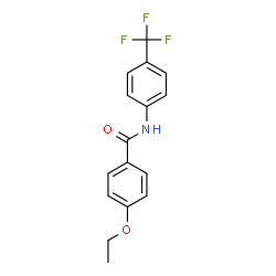 ChemSpider 2D Image | 4-Ethoxy-N-[4-(trifluoromethyl)phenyl]benzamide | C16H14F3NO2