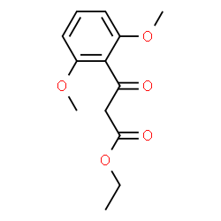 ChemSpider 2D Image | Ethyl 3-(2,6-dimethoxyphenyl)-3-oxopropanoate | C13H16O5