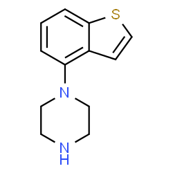 ChemSpider 2D Image | 1-(1-Benzothiophen-4-yl)piperazine | C12H14N2S