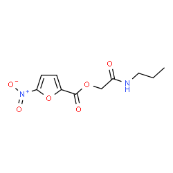 ChemSpider 2D Image | 2-Oxo-2-(propylamino)ethyl 5-nitro-2-furoate | C10H12N2O6