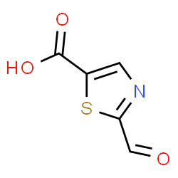 ChemSpider 2D Image | 2-Formyl-1,3-thiazole-5-carboxylic acid | C5H3NO3S