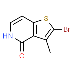 ChemSpider 2D Image | 2-Bromo-3-methylthieno[3,2-c]pyridin-4(5H)-one | C8H6BrNOS
