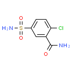 ChemSpider 2D Image | 2-Chloro-5-sulfamoylbenzamide | C7H7ClN2O3S
