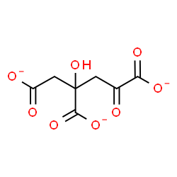 ChemSpider 2D Image | 2-Hydroxy-4-oxo-1,2,4-butanetricarboxylate | C7H5O8