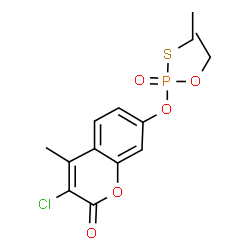 ChemSpider 2D Image | 3-Chloro-4-methyl-7-coumarinyl diethyl phosphorothioate | C14H16ClO5PS
