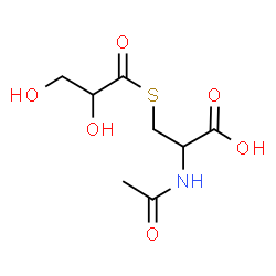 ChemSpider 2D Image | N-Acetyl-S-glyceroylcysteine | C8H13NO6S