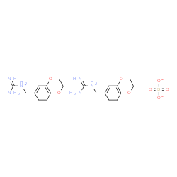ChemSpider 2D Image | (1,4-Benzodioxan-6-ylmethyl)guanidinium sulphate (2:1) | C20H28N6O8S