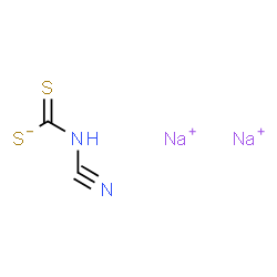 ChemSpider 2D Image | CARBAMODITHIOIC ACID, CYANO-, DISODIUM SALT | C2HN2Na2S2